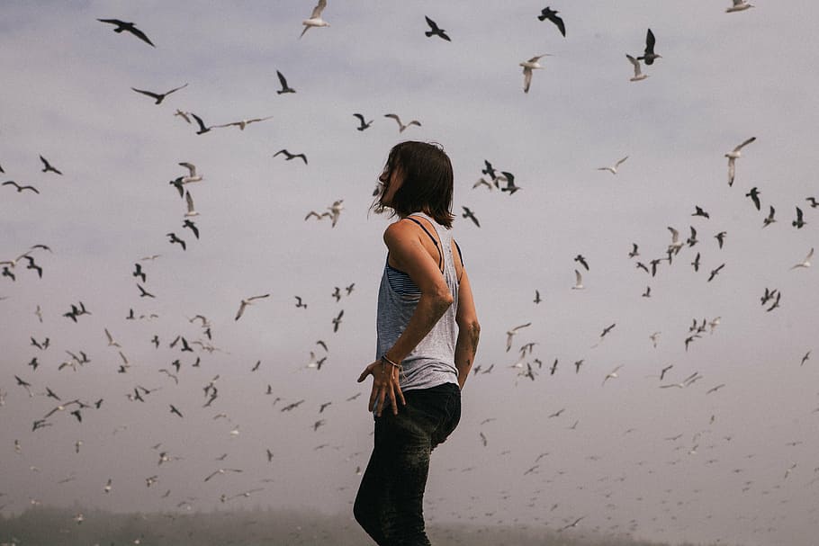 women with birds