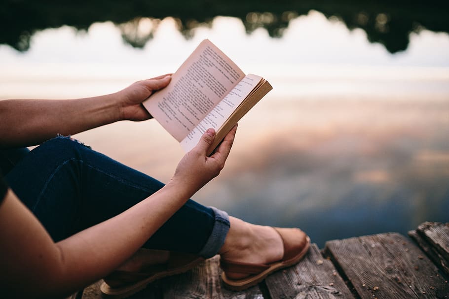 summer resting book relaxing time reading book