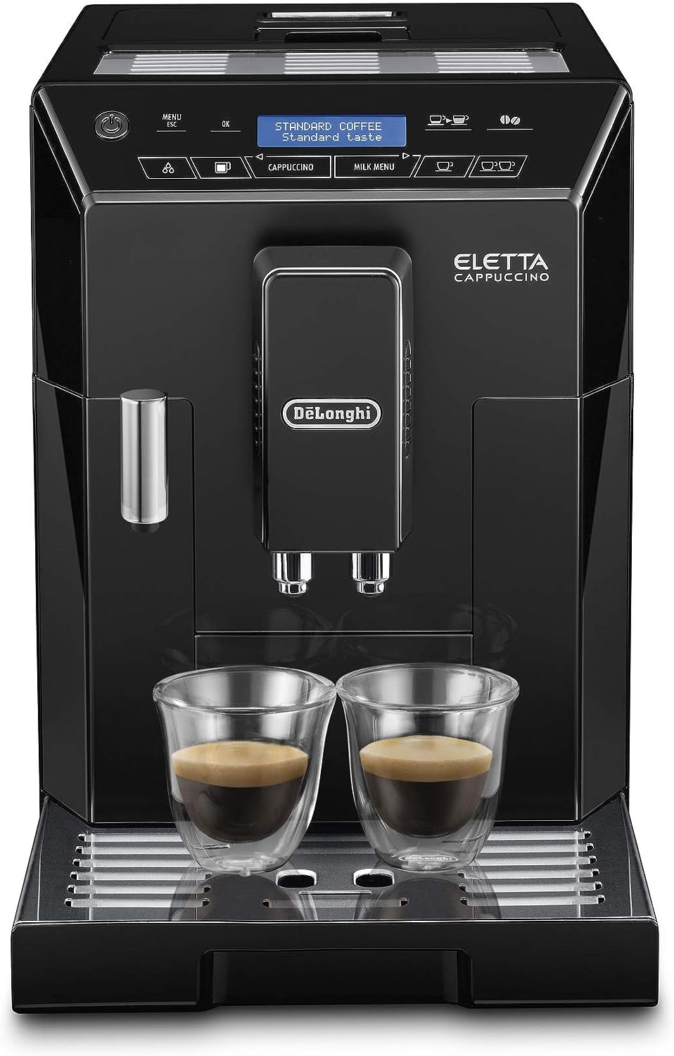 De'Longhi Eletta, Fully Automatic Bean to Cup Coffee Machine, Cappuccino and Espresso Maker, ECAM 44.660.W, Black