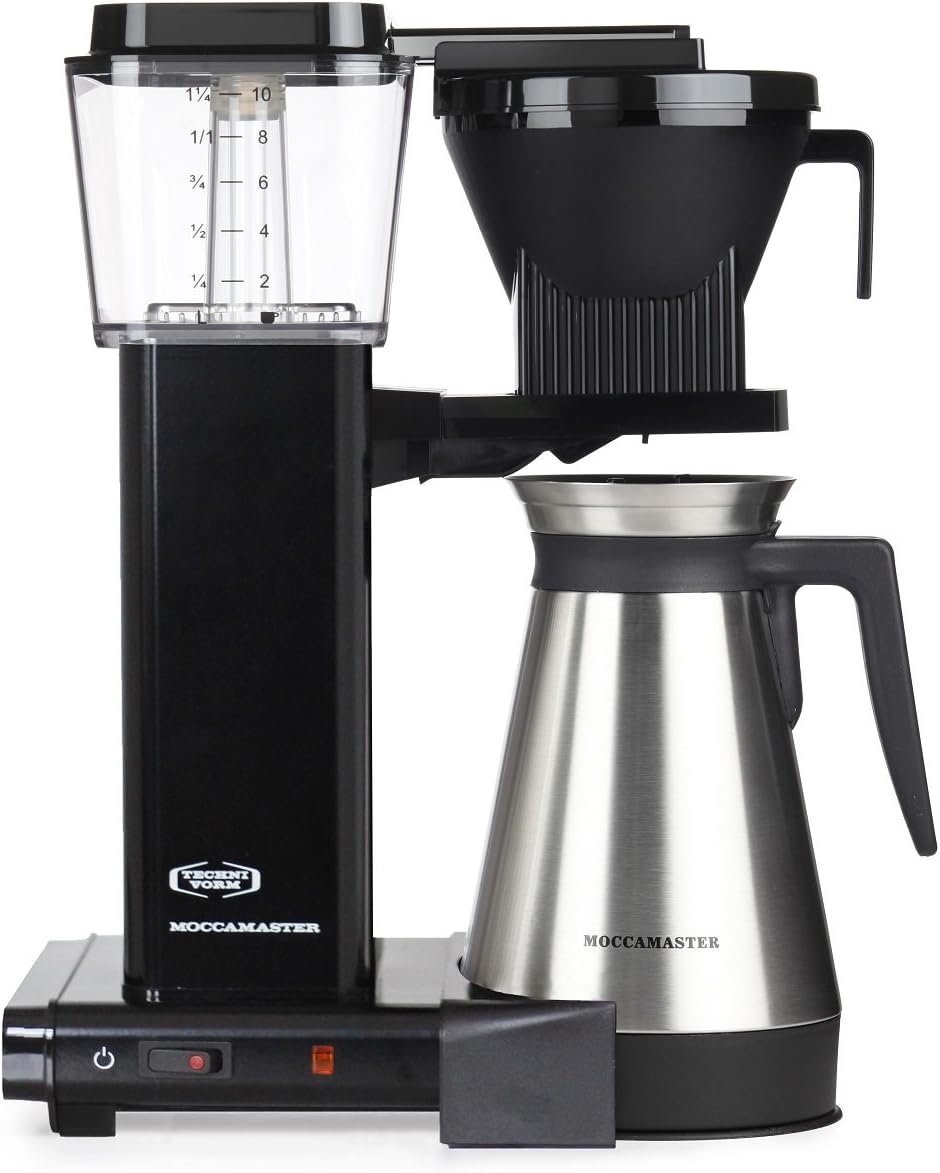 Moccamaster Filter Coffee Machine KBGT 741 -UK Plug, 1.25 Litre, 1450 W, Black