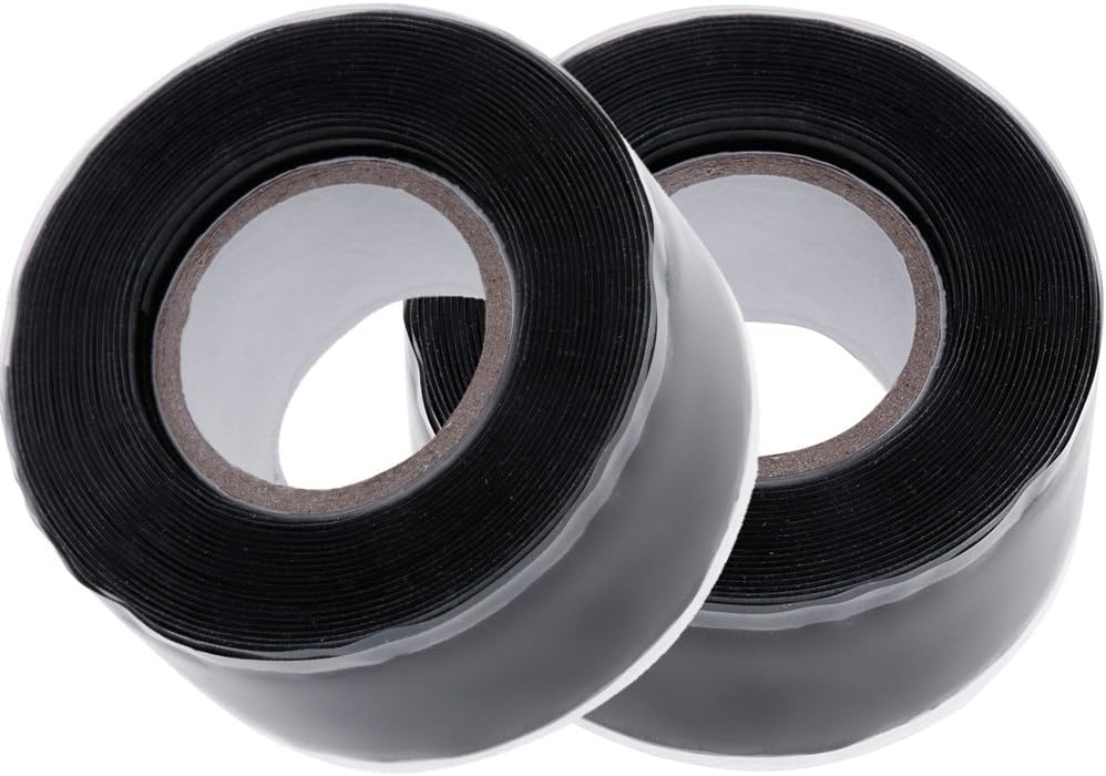 Anpro 2 Rolls Silicone Waterproof Repair Tape / Sealing Tape, 25mmX3m Pipe Sealing Repair Tape for Leaky Hose / Pipe