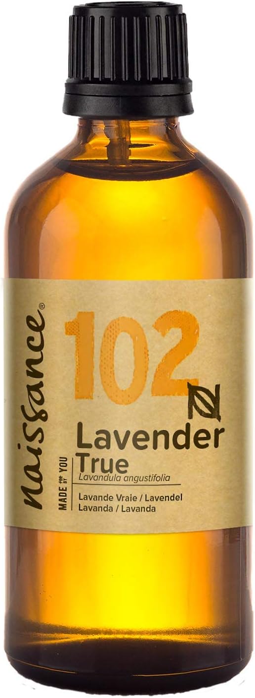 Naissance True Lavender Essential Oil (#102) 100ml - Pure, Natural, Cruelty Free, Vegan, Steam Distilled and Undiluted - To use in Aromatherapy & Diffusers