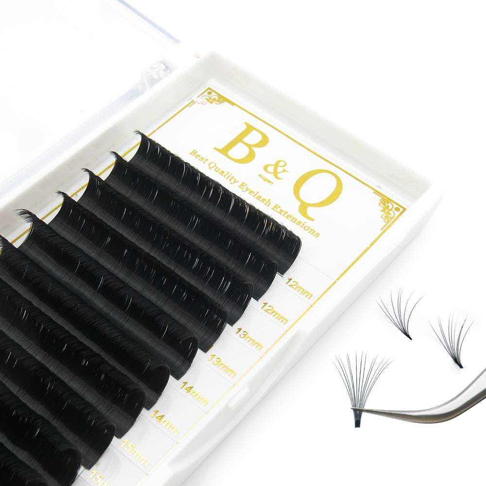 Volume Lash Extensions Easy Fan Volume Lashes .05 .07 .10 Rapid Blooming Eyelash Extensions C D curl Flowering Lash Extensions Mega Volume Lash Extensions (D-0.07-9-16 MIX)