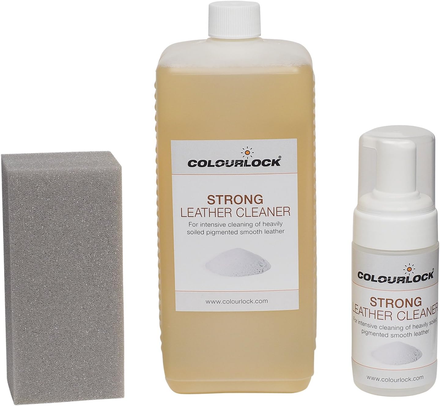 COLOURLOCK Strong Leather Cleaner for Car interiors, Furniture Upholstery, Bags and Clothing (1 Litre)