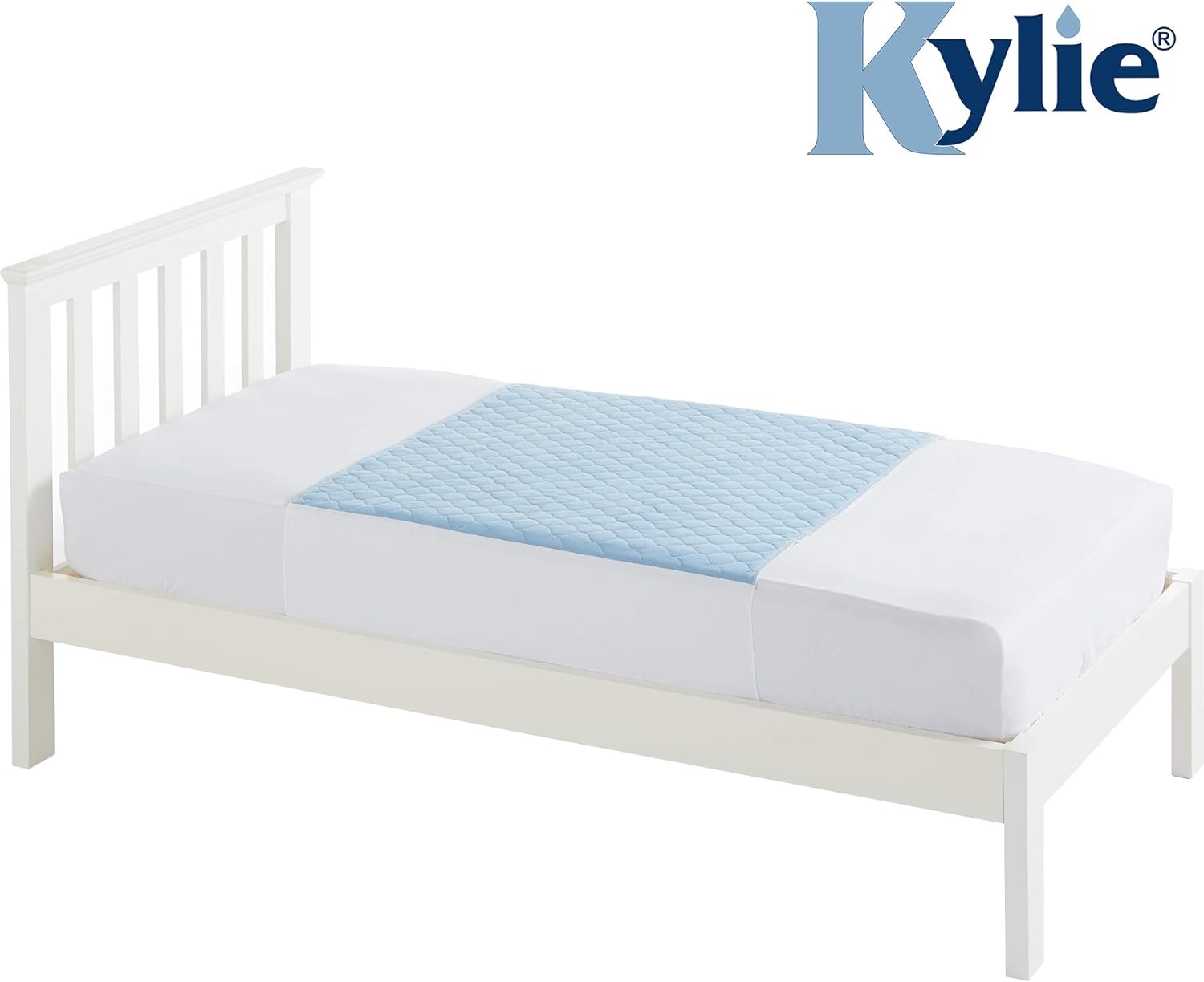 Kylie Premium Bed Pads for Single Bed, Blue, 3 Litre (Eligible for VAT Relief in The UK)