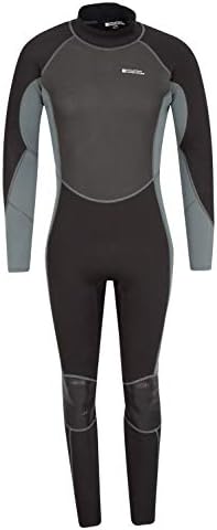 Mountain Warehouse Mens Full Wetsuit - Sculpted Fit, Flat Seams Swimming Wetsuit, Adjustable Neck Closure, Easy Glide Zip Wetsuit - for Surfing, Scuba Diving