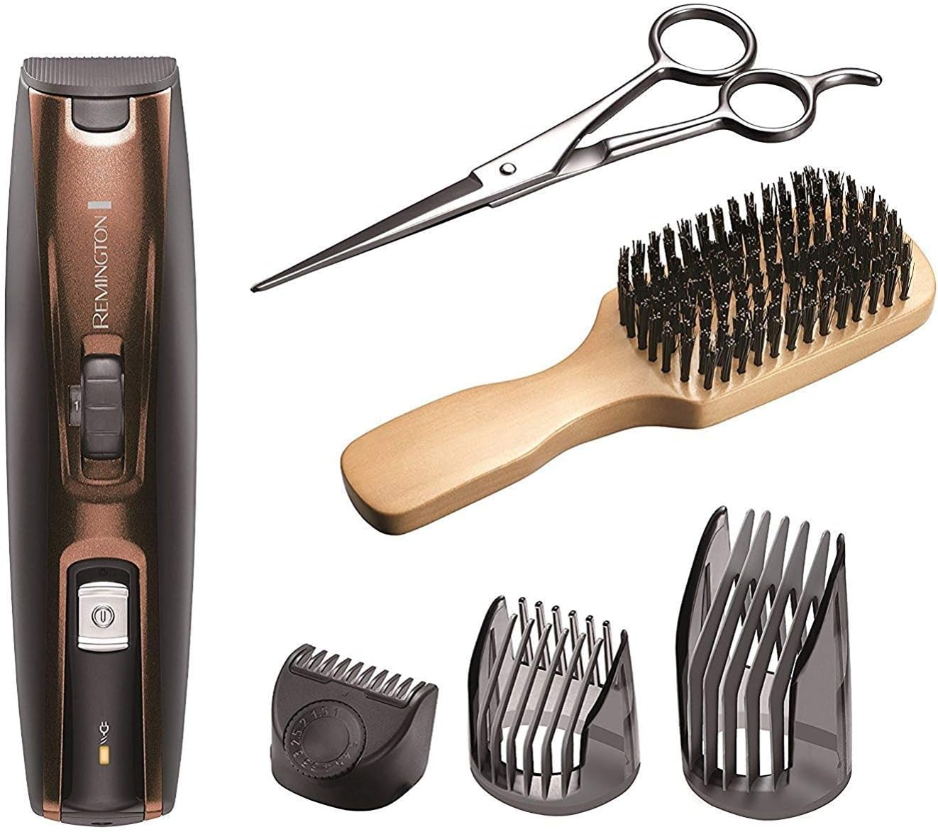 Remington Beard Trimmer Grooming Kit with Stubble Trimmer and 2 Adjustable Combs for Variable Lengths - MB4045