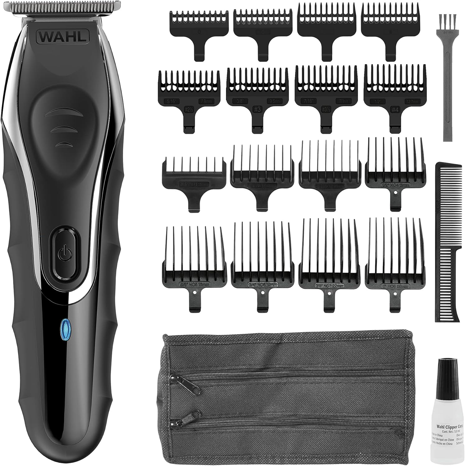 Wahl Aqua Blade Stubble and Beard Trimmer, Trimmers for Men, Stubble Trimmers, Male Grooming Set, Ultra Close Cutting, Fully Washable, Suitable for Wet/Dry Use, Beard Care