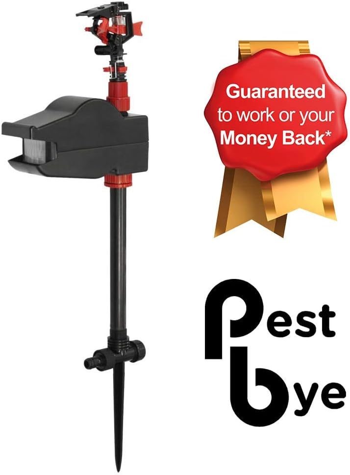PestBye Jet Spray Battery Operated Motion Activated Cat Scarer & Repellent - Animal Repeller
