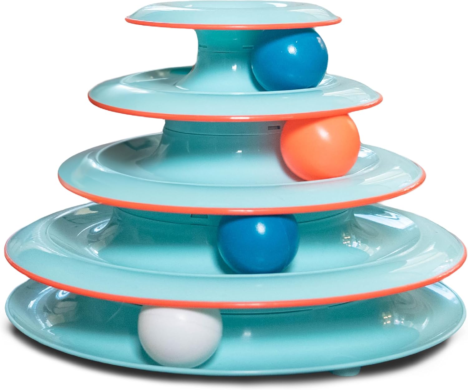 2. Petstages Chase Meowtain Tracks Cat Toy - 4 Levels of Fun Interactive Play - Circle Track with Moving Balls Satisfies Kitty’S Hunting, Chasing & Exercising Needs
