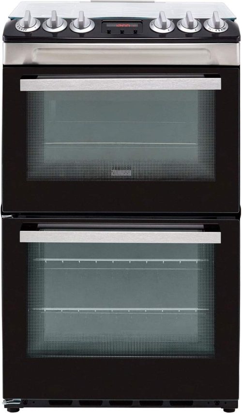 5. Zanussi ZCG43250XA 55cm Gas Cooker with Full Width Electric Grill - Stainless Steel [Energy Class A]
