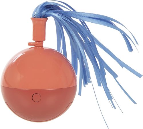 6. SmartyKat Twirly Top Electronic Motion Cat Toy, Purple, Yellow One Size, 9638