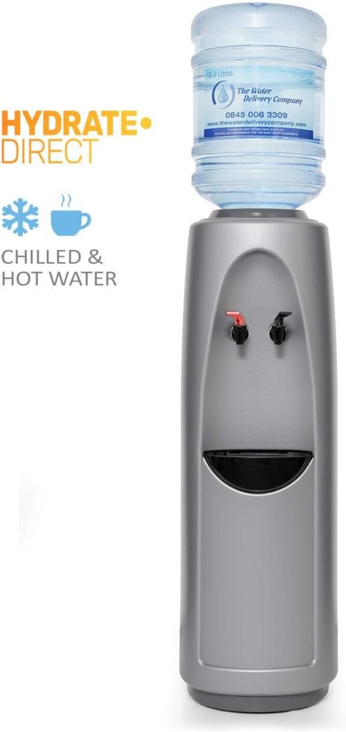 Hydrate Direct Archway Hot & Cold Bottled Water Cooler Dispenser | Floor-Standing Office Water Machine, Perfect for Tea & Coffee...