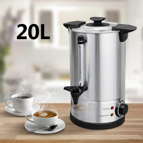 Lillyvale 20 Litre Electric Stainless Steel Catering Hot Water Boiler Tea Urn Commercial